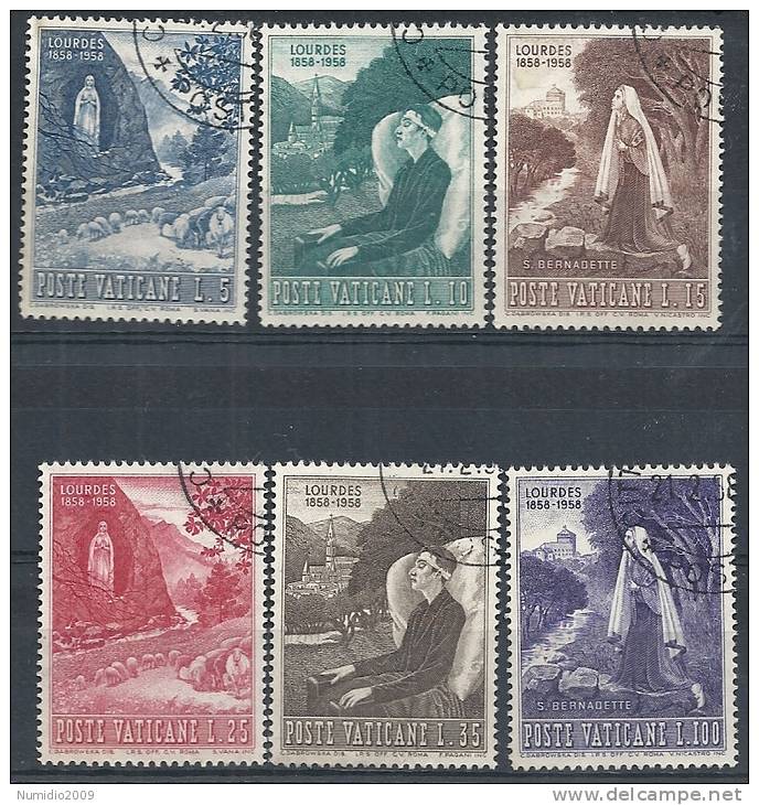 1958 VATICANO USATO LOURDES - RR9796-3 - Oblitérés