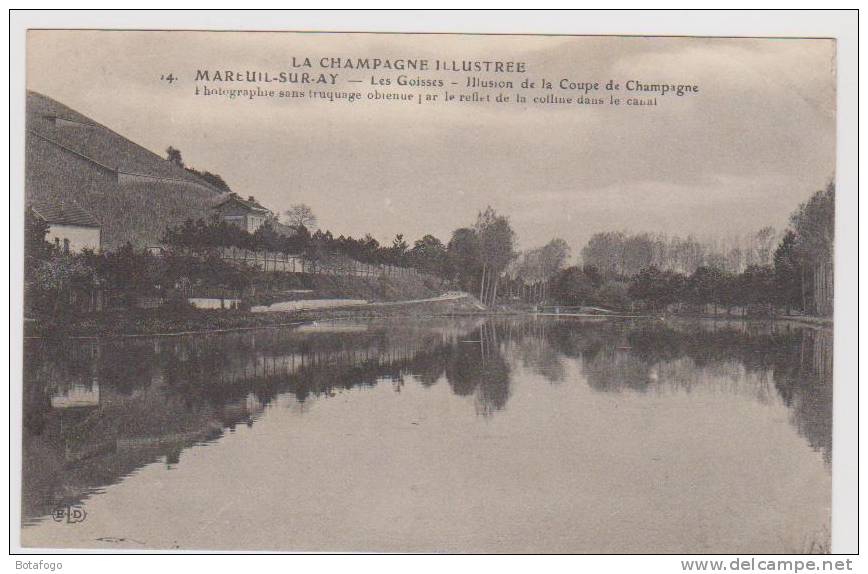 CPA DPT 51 MAREUIL SUR AY, LES GOISSES, ILLUSION DE LA COUPE DE CHAMPAGNE EN 1914 !! - Mareuil-sur-Ay