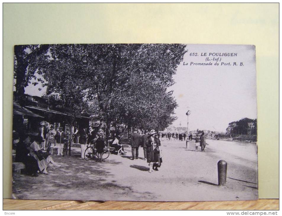 LE POULIGUEN (LOIRE ATLANTIQUE) LA PROMENADE DU PORT.   1911J - Le Pouliguen