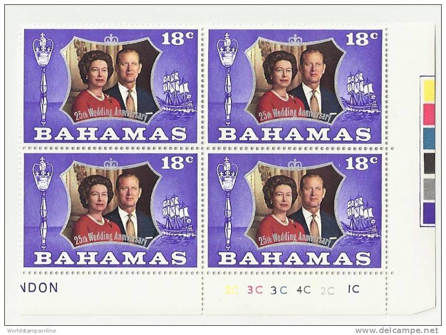 Bahamas, Year 1972, Mi 353, 25th Wedding Anniversary, MNH** - 1963-1973 Autonomie Interne