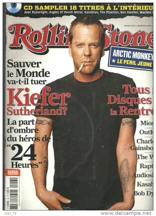 Revue ROLLING STONE N°43 De Septembre 2006 Avec Le CD - Musica