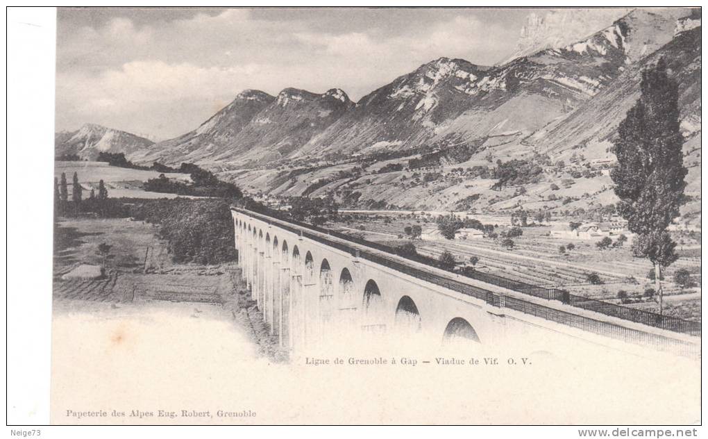 Carte Postale Ancienne De L´Isère - Ligne De Grenoble à Gap - Viaduc De Vif - Vers 1900 - Vif