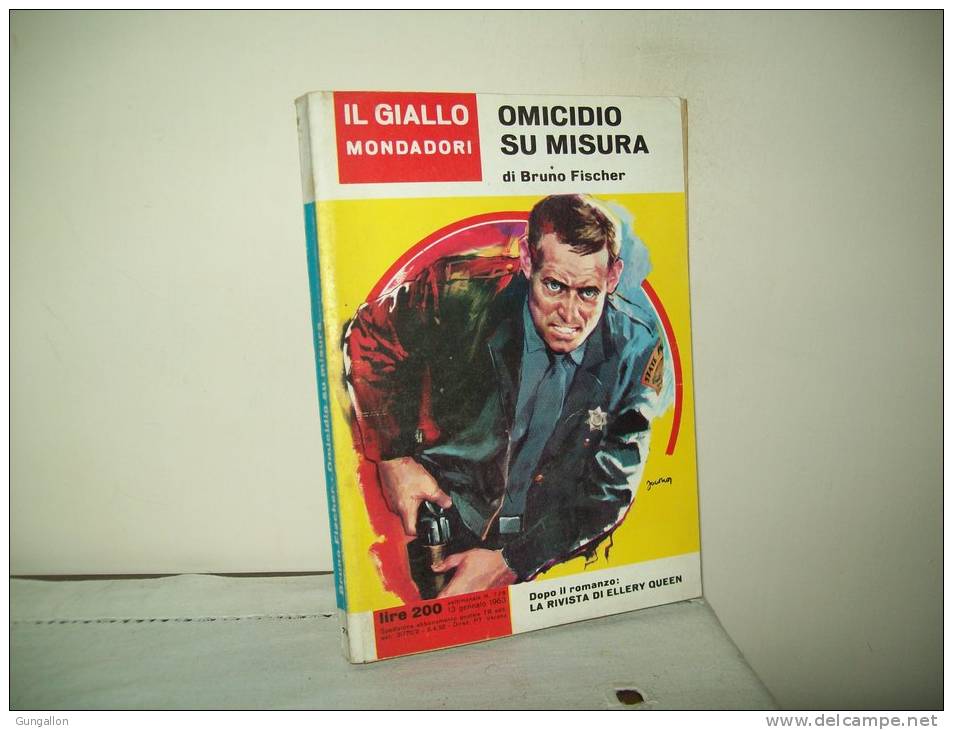 I Gialli Mondadori (Mondadori 1963) N. 728 " Omicidio Su Misura"  Di  Bruno Fischer - Thrillers