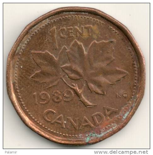 Canada 1 Cent 1989 KM#132 - Canada