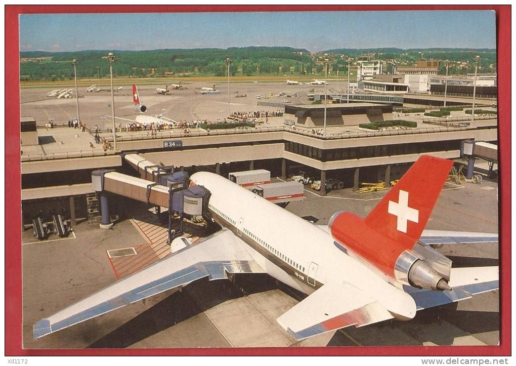 P0490 Aéroport Airport Kloten Zürich,Nicht Gelaufen. SBB-Karte - Kloten