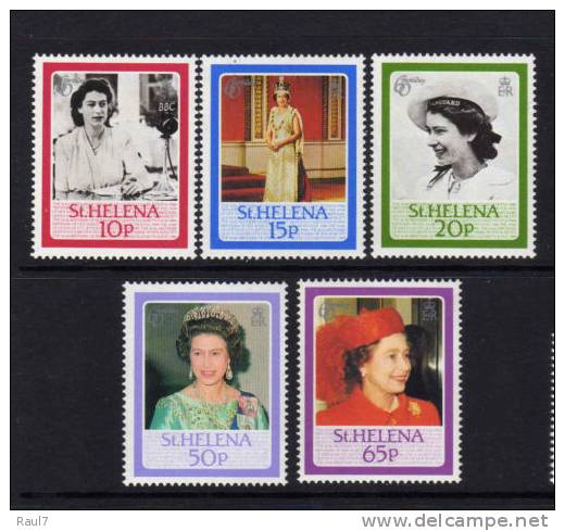 ST-HELENA - 1986 - 60 Ann Reine Elisabeth II - 5v Neufs - Mnh - Saint Helena Island