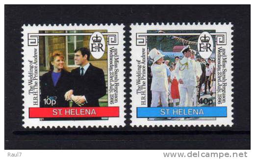 ST-HELENA - 1986 - Mariage Prince Andrew - 2v Neufs - Mnh - Saint Helena Island