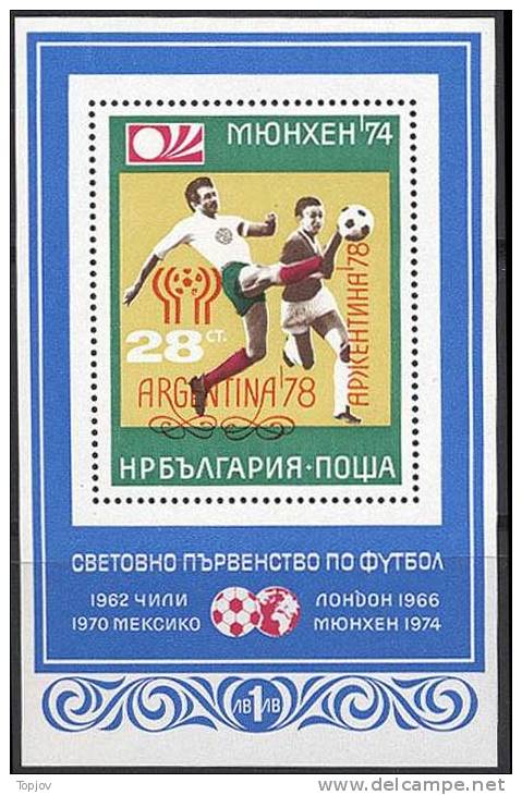 BULGARIA - BULGARIE  - FOODBALL - SOCCER - WM  ARGENTINIEN    - **MNH - 1978 - 1978 – Argentine