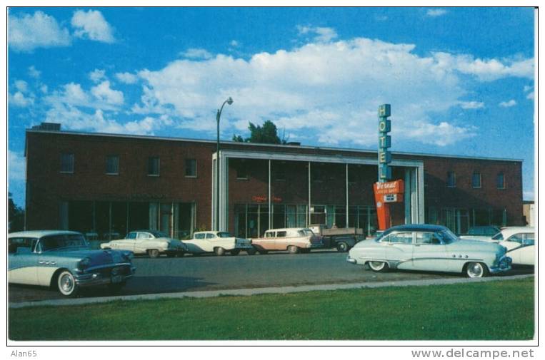 Vernal UT Utah, Hotel Vernal, Autos, C1950s Vintage Postcard - Altri & Non Classificati