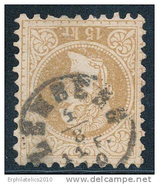 AUSTRIA 1867 15 KR BROWN WITH POLISH PMK "LEMBERG" XF - Neufs