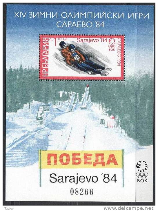 BULGARIA - BULGARIE  - WINTER. OLYM. SARAJEVO - SLEDDING  - **MNH - 1984 - Winter 1984: Sarajevo