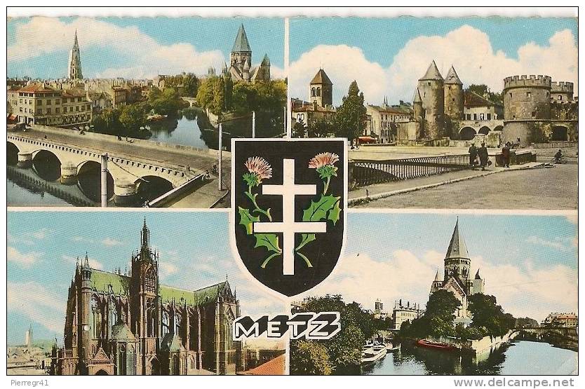 CPA-1965-57-METZ-MULTIVUE S-MONUMENTS-TBE - Metz