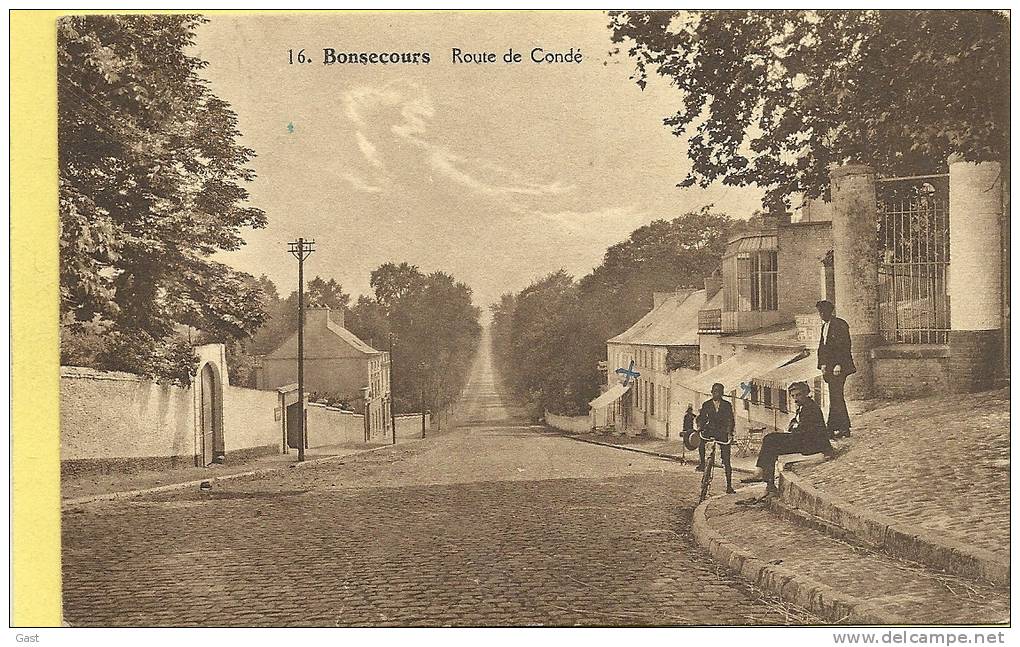 BONSECOURS   ROUTE  DE  CONDE - Péruwelz