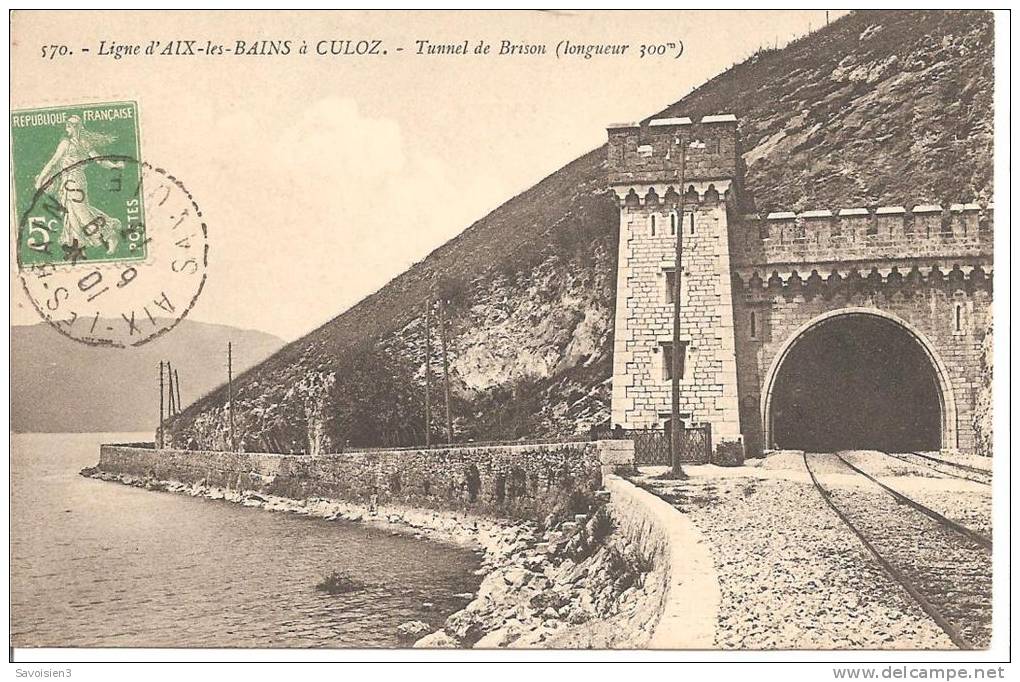 Ligne D´AIX-les-BAINS à CULOZ - Tunnel De Brison (longueur 300 M) - Ouvrages D'Art