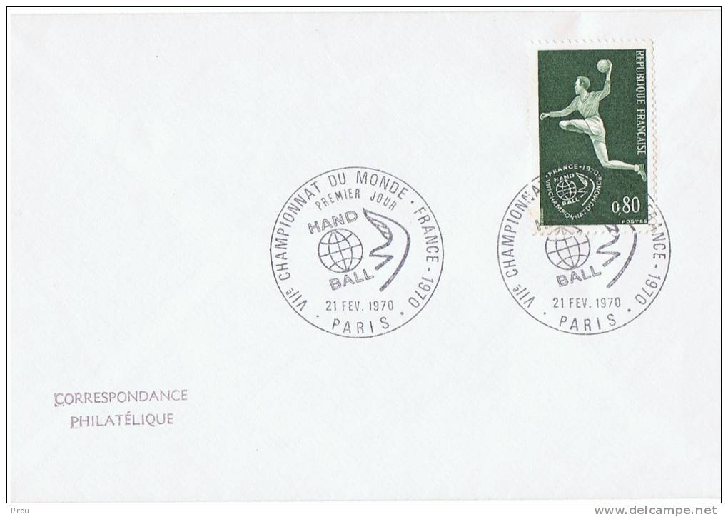 FDC FRANCE 1979 CHAMPIONNATS DU MONDE DE HAND BALL - Hand-Ball