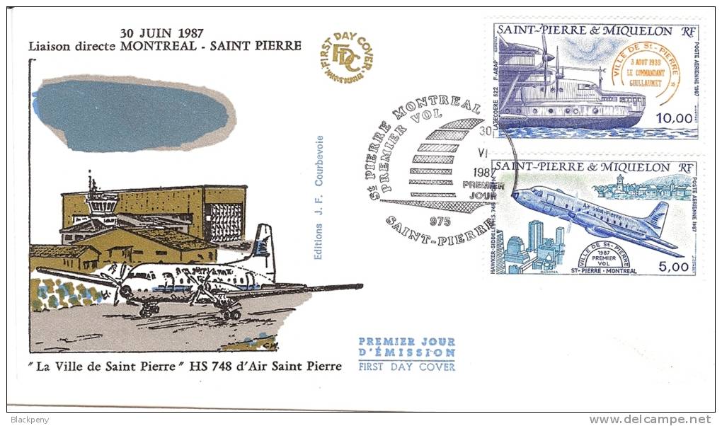 PA Ville De St Pierre Premier Jour - Used Stamps