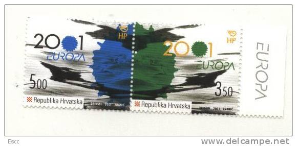 Mint  Stamps Europa CEPT 2001 From Croatia - 2001