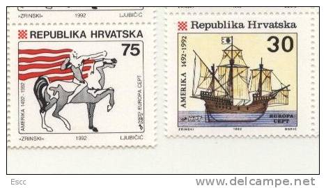 Mint  Stamps Europa CEPT 1992  From Croatia - 1992