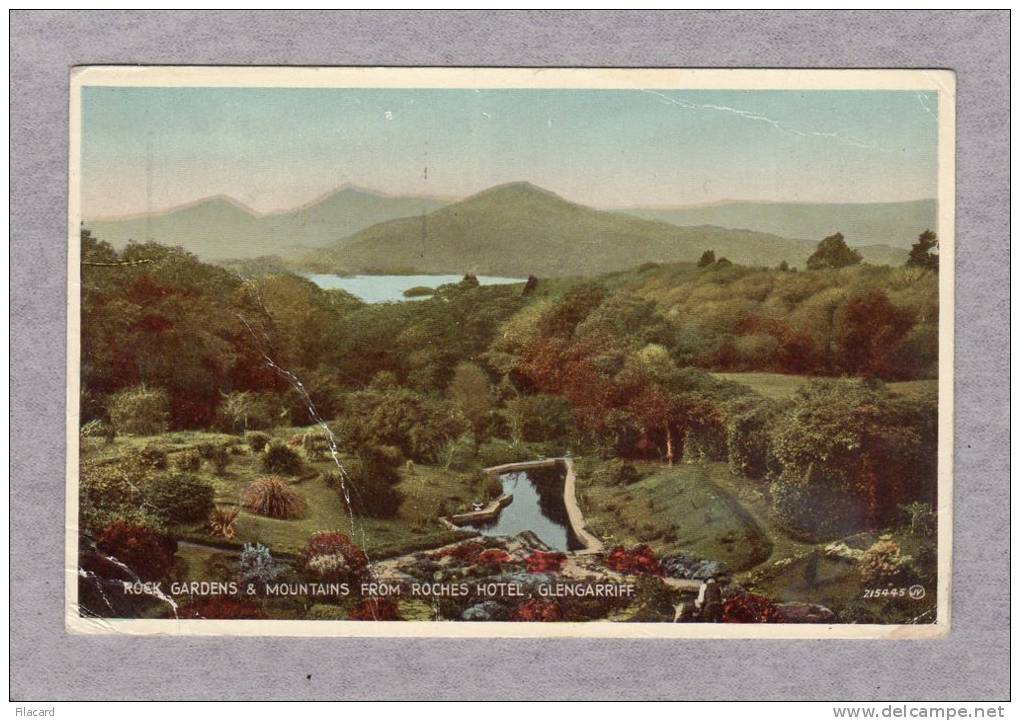 24419   Regno  Unito,  Glengarriff,  Roek  Gardens &amp;  Montains  From  Roches  Hotel,  VG  1946 - Cork