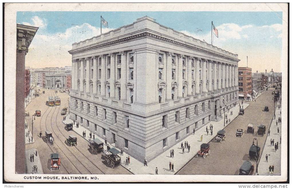 CPA - (Etats-Unis) Baltimore - Custom House (obl.1922) - Baltimore