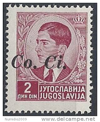 1941 LUBIANA SOPRASTAMPATO 2 D MNH ** - RR9824-6 - Lubiana