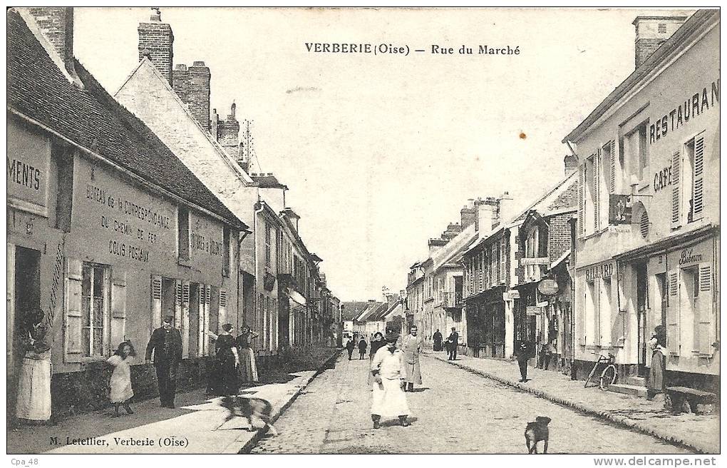 Oise- Verberie -Rue Du Marché. - Verberie