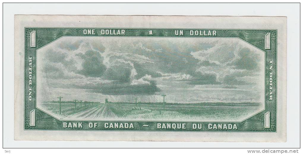 Canada 1 Dollar 1954 QEII VF++ P 74a 74 A - Canada