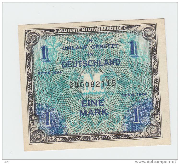 GERMANY 1 Mark 1944 WWII P 192a 192 A - 1 Mark
