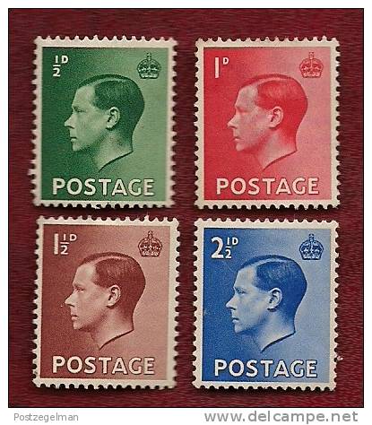 UK 1936 Mint Hinged Stamps Edward VII Nrs 193-196 - Unused Stamps