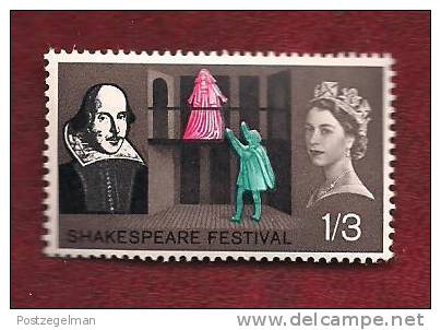 UK 1964  Mint Hinged Stamp(s)  Elizabeth II  Shakespear Nrs. 368 (1 Value Only) - Used Stamps