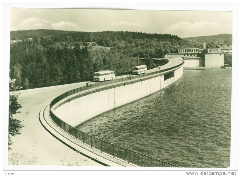 Postcard - Talsperre Pohl, Buses     (V 7484) - Poehl