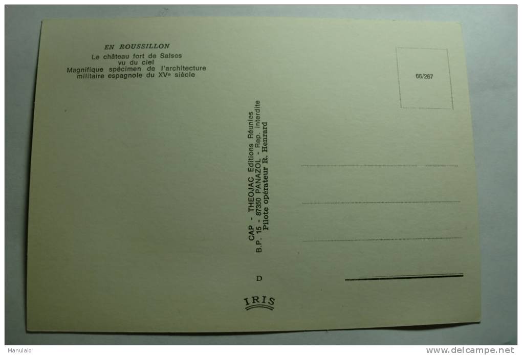 D 66 - Le Château Fort De Salses - Vu Du Ciel - Salses