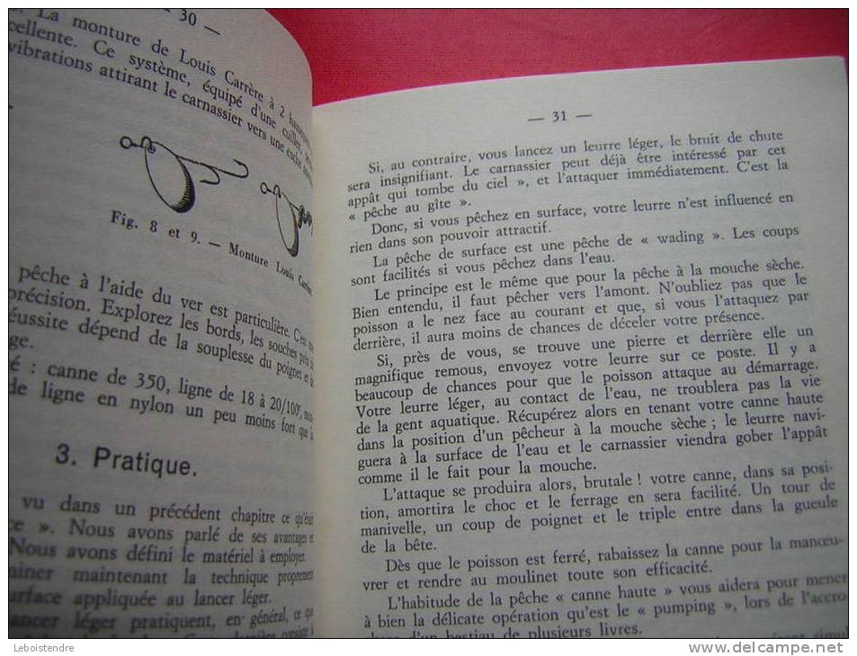 LIVRE SUR LA PECHE PIERRE LACOUCHE TECHNIQUES MODERNES DU LANCER-EDITIONS BORNEMANN PARIS 1978 - Caza/Pezca