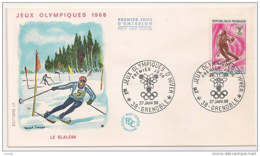 10848 - JEUX OLYMPIQUES D'HIVER 1968 - GRENOBLE - LE SLALOM - Winter 1968: Grenoble