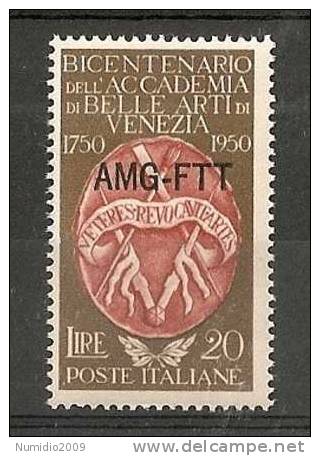 1950 TRIESTE A BELLE ARTI MNH ** - VR6510 - Ungebraucht