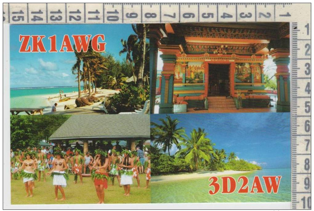 Oceania . Figi . Vitu Levu . Rarotonga . Dance . Qsl - Fidji