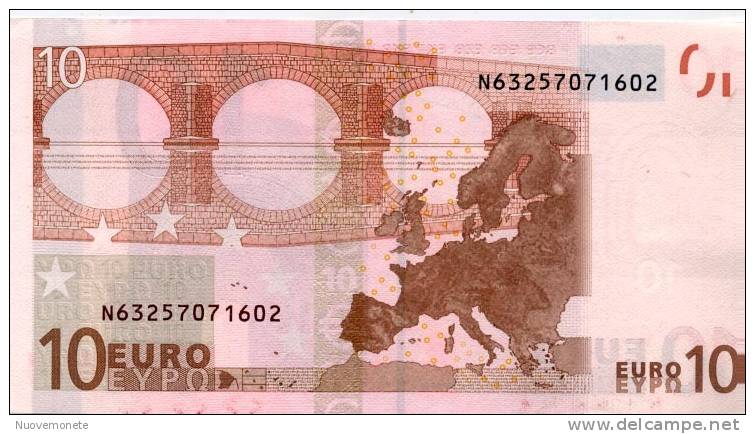 EURONOTES BANCONOTA BILLET DA 10 EURO N AUSTRIA F015C6 QFDS - 10 Euro
