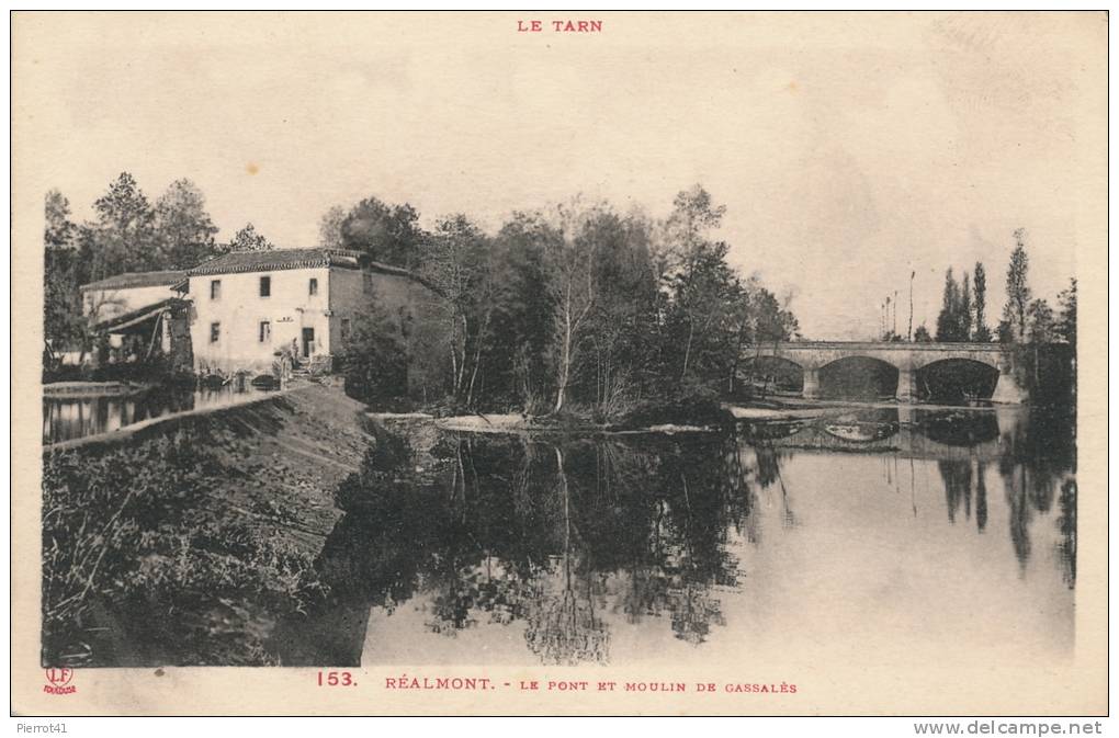 REALMONT - Le Pont Et Moulin De Cassalès - Realmont