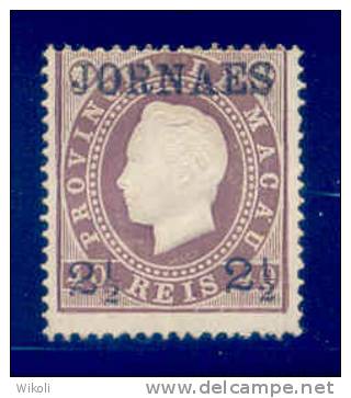 ! ! Macau - 1892 D. Luis 2 1/2a - Af. 43 - NGAI - Unused Stamps