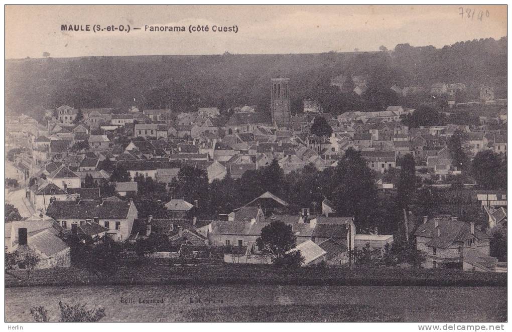 78 - MAULE - Panorama (côté Ouest) - Maule