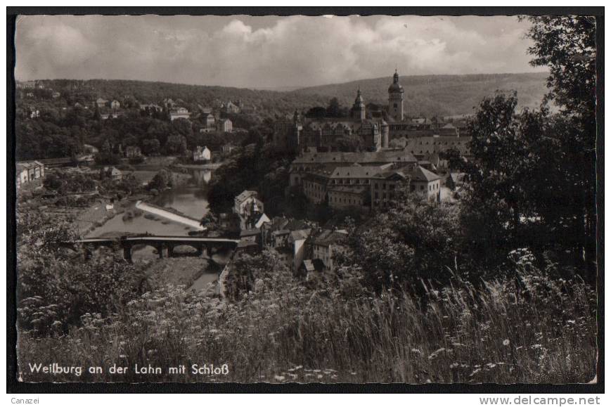AK Weilburg An Der Lahn Mit Schloß, Gel 1958 - Weilburg