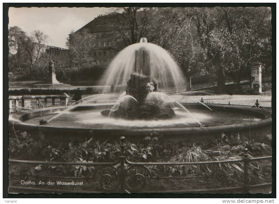 AK Gotha, An Der Wasserkunst, 1959 - Gotha