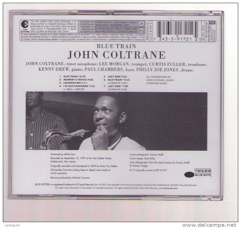 Cd John Coltrane Blue Train - Blues
