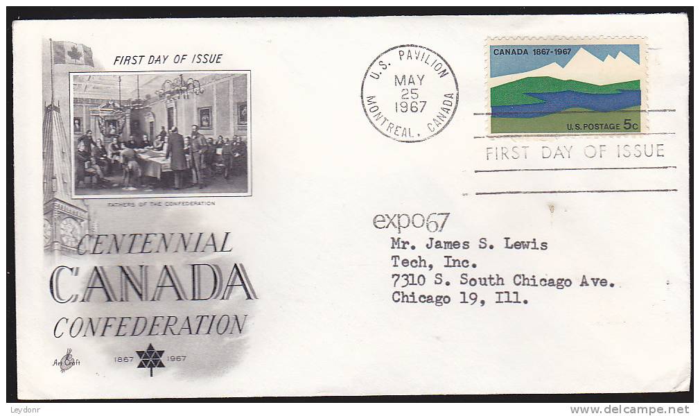 FDC Centennial Canada - 1967 - 1961-1970