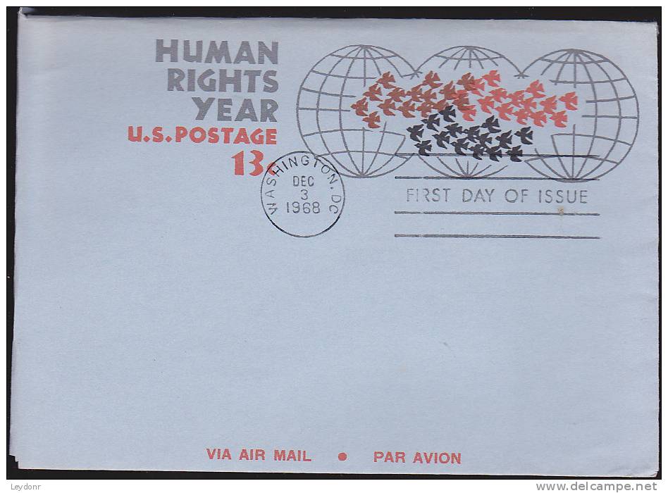 FDC Humas Rights Year 1968 - 1961-1970