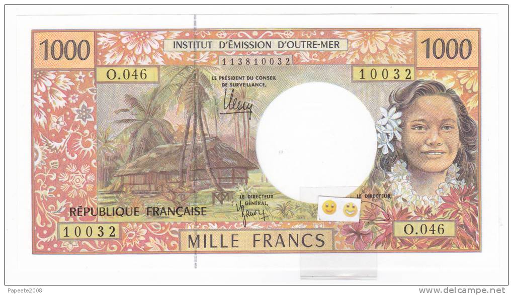 Polynésie Française / Tahiti - 1000 FCFP / O.046 / 2012 / Signatures Barroux-Noyer-Besse - Neuf / Jamais Circulé - Territorios Francés Del Pacífico (1992-...)