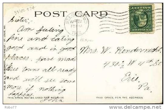 1912 USA Postcard. Historic Court House And Modern St. Louis, Mo. (T21016) - St Louis – Missouri