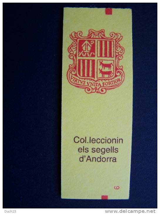 ANDORRE  PRINCIPAT D´ANDORRA ANNEE 1993 CARNET FERME NEUF**  N° 5 (435) BLASON - Carnets