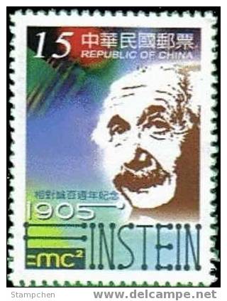 2005 Albert Einstein Relativity E=mc² Stamp Atom Famous Mathematics - Atom