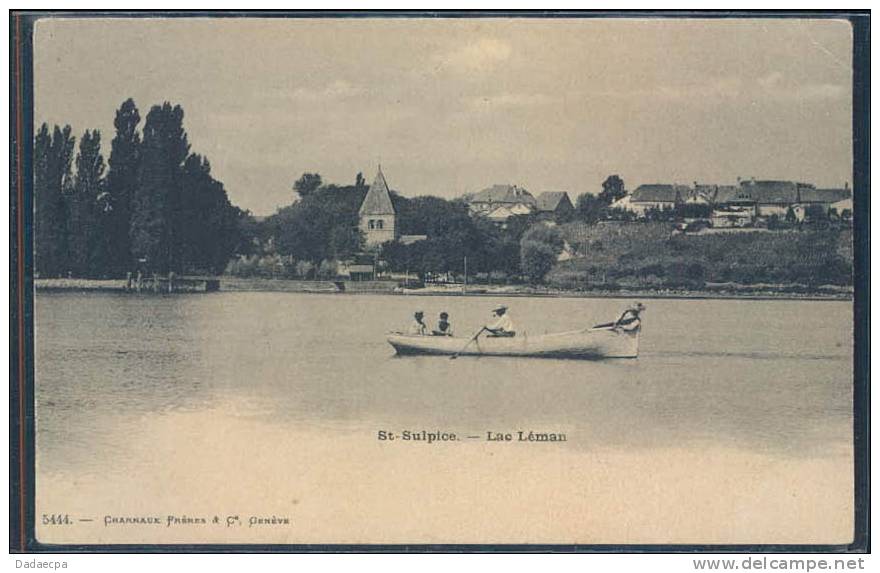 St-Sulpice, Lac Léman, Bateau, Barque, Animée, - Saint-Sulpice